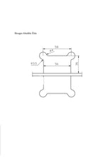 Cargar imagen en el visor de la galería, Bisagra de acero inoxidable para puerta de cristal hasta 50Kg.