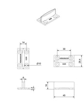 Cargar imagen en el visor de la galería, Guía inferior de Nylon - accesorios para puertas