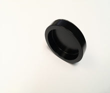 Cargar imagen en el visor de la galería, Tirador redondo de aluminio negro adhesivo. - accesorios para puertas