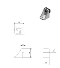 Cargar imagen en el visor de la galería, Tope de nylon blanco - accesorios para puertas