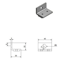 Cargar imagen en el visor de la galería, Soporte Carril aluminio Henderson 281AX