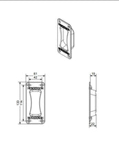 Cargar imagen en el visor de la galería, Tirador de hierro fundido galvanizado para aplicaciones pesadas.