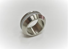 Cargar imagen en el visor de la galería, Tirador-Uñero redondo pasante de acero inoxidable para puerta de cristal.