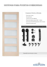 Cargar imagen en el visor de la galería, PUERTA GRIS CENIZA + GUÍA CORREDERA