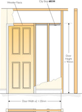 Cargar imagen en el visor de la galería, POCKET DOOR para pladur hasta 100kg.