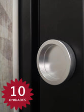 Cargar imagen en el visor de la galería, Pack 10 Tirador redondo de aluminio adhesivo.