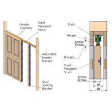 Cargar imagen en el visor de la galería, POCKET DOOR para pladur hasta 100kg.