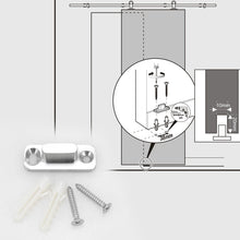 Cargar imagen en el visor de la galería, Guía inferior de acero inoxidable para puerta de madera