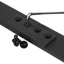 Cargar imagen en el visor de la galería, Unión de carril de acero negro Rustic - accesorios para puertas