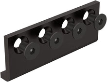 Cargar imagen en el visor de la galería, Unión de carril de acero negro Rustic - accesorios para puertas