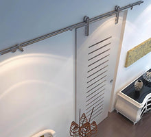 Cargar imagen en el visor de la galería, Kit Sienna Cristal de acero inoxidable para puertas de hasta 120kg - accesorios para puertas