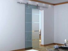 Cargar imagen en el visor de la galería, Kit Sienna Cristal de acero inoxidable para puertas de hasta 120kg - accesorios para puertas