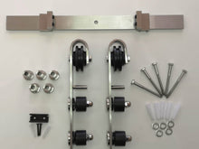 Cargar imagen en el visor de la galería, Kit Rustic Cristal de acero inoxidable para puertas de hasta 80kg - accesorios para puertas