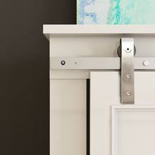 Cargar imagen en el visor de la galería, Kit Puerta Corredera Rustic 25 de acero inoxidable para puertas de hasta 25kg