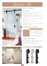 Cargar imagen en el visor de la galería, Kit Rustic 80 para puertas de hasta 80kg. - accesorios para puertas