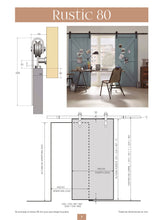 Cargar imagen en el visor de la galería, Kit Rustic 80 para puertas de hasta 80kg. - accesorios para puertas