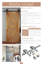 Cargar imagen en el visor de la galería, Kit Rustic Grand 80 para puertas de hasta 80kg. - accesorios para puertas