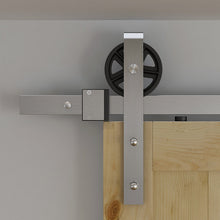 Cargar imagen en el visor de la galería, Kit Rustic Grand 80 de acero inoxidable para puertas de hasta 80kg. - accesorios para puertas