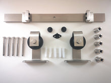 Cargar imagen en el visor de la galería, Kit Rustic Top de acero inoxidable para puertas de hasta 80kg. - accesorios para puertas