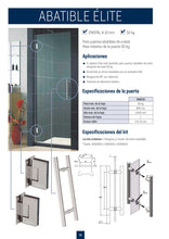 Cargar imagen en el visor de la galería, Kit Abatible Élite para puertas de cristal hasta 50Kg - accesorios para puertas