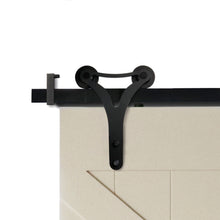 Cargar imagen en el visor de la galería, Kit Rustic 140 de acero negro para puertas de hasta 140kg. - accesorios para puertas