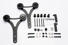 Cargar imagen en el visor de la galería, Kit Rustic 140 de acero negro para puertas de hasta 140kg. - accesorios para puertas