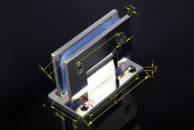 Cargar imagen en el visor de la galería, Medidas bisagra de acero inoxidable para puerta de cristal hasta 50Kg.