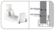 Cargar imagen en el visor de la galería, Guía inferior regulable a pared de nylon para puerta de madera o metal