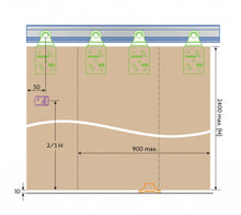Cargar imagen en el visor de la galería, Kit Puerta Corredera Double Top con carril de aluminio para 2 puertas de hasta 45kg - accesorios para puertas