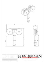 Cargar imagen en el visor de la galería, Colgadero Henderson 56FJX hasta 2000Kg.