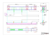Cargar imagen en el visor de la galería, Carril Henderson 305 hasta 700Kg. - accesorios para puertas