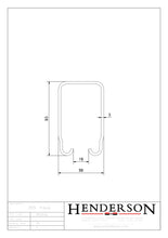 Cargar imagen en el visor de la galería, Carril Henderson 305 hasta 700Kg. - accesorios para puertas