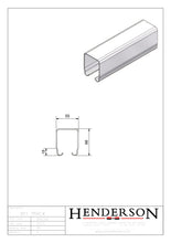 Cargar imagen en el visor de la galería, Carril Henderson 301 hasta 400Kg. - accesorios para puertas