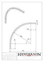 Cargar imagen en el visor de la galería, Curva 600K para Carril 290 Henderson. - accesorios para puertas