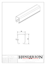 Cargar imagen en el visor de la galería, Carril Henderson 290 hasta 200Kg. - accesorios para puertas