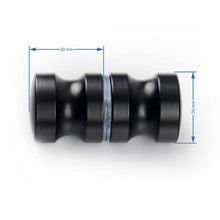 Cargar imagen en el visor de la galería, Tirador negro mate de acero inoxidable o aluminio. - accesorios para puertas