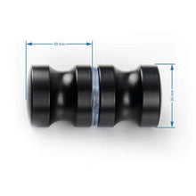 Cargar imagen en el visor de la galería, Tirador negro mate de acero inoxidable o aluminio. - accesorios para puertas