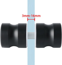 Cargar imagen en el visor de la galería, Tirador negro mate de acero inoxidable o aluminio. - accesorios para puertas