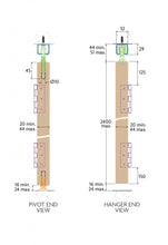 Cargar imagen en el visor de la galería, Kit Husky Folding 25 para puertas plegables de madera hasta 25kg. - accesorios para puertas