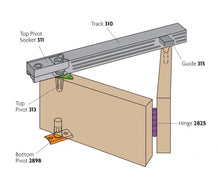 Cargar imagen en el visor de la galería, Kit Bifold para puertas plegables de madera hasta 14kg. - accesorios para puertas