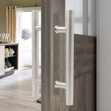 Cargar imagen en el visor de la galería, Tirador doble de acero inoxidable para puerta de madera o cristal. - accesorios para puertas