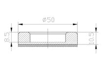 Cargar imagen en el visor de la galería, Tirador redondo de aluminio adhesivo - accesorios para puertas