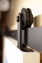 Cargar imagen en el visor de la galería, Kit Rustic Top de acero negro para puertas de hasta 80kg - accesorios para puertas
