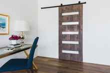 Cargar imagen en el visor de la galería, Kit Rustic Top de acero negro para puertas de hasta 80kg - accesorios para puertas