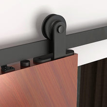 Cargar imagen en el visor de la galería, Kit Rustic Top de acero negro para puertas de hasta 80kg - accesorios para puertas