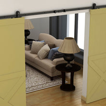 Cargar imagen en el visor de la galería, Kit Rustic Top de acero negro para puertas de hasta 80kg - accesorios para puertas