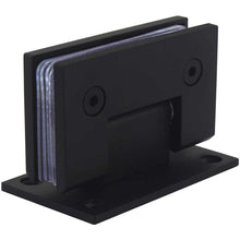 Cargar imagen en el visor de la galería, Bisagra de Acero Inoxidable para Puerta de Cristal Acabado Negro
