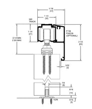 Cargar imagen en el visor de la galería, Kit Husky 100 para puertas de madera o metal hasta 100kg - Embellecedor F134 de aluminio incluido. - accesorios para puertas