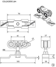 Cargar imagen en el visor de la galería, Colgadero Henderson 284 hasta 100Kg.