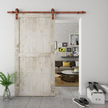 Cargar imagen en el visor de la galería, Kit Puerta Corredera Rustic 80 Óxido para puertas de hasta 80kg - accesorios para puertas